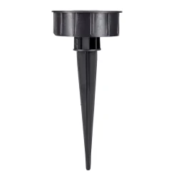 Borne solaire à planter noire à lumière dégradée Ø8xH45cm