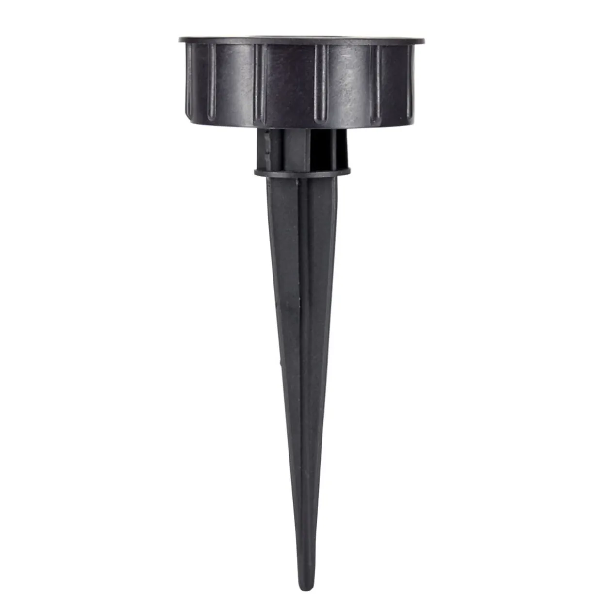Borne solaire à planter noire à lumière dégradée Ø8xH45cm