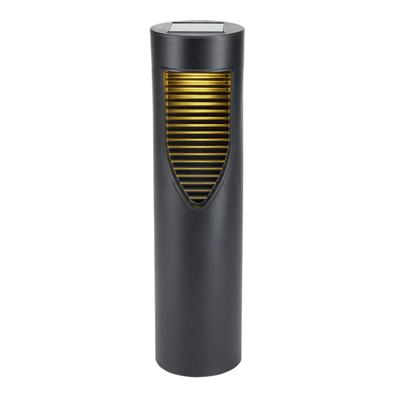 Borne solaire à planter noire à lumière dégradée Ø8xH45cm