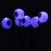 Borne solaire à planter yeux lumineux x6 plastique et acier H70cm