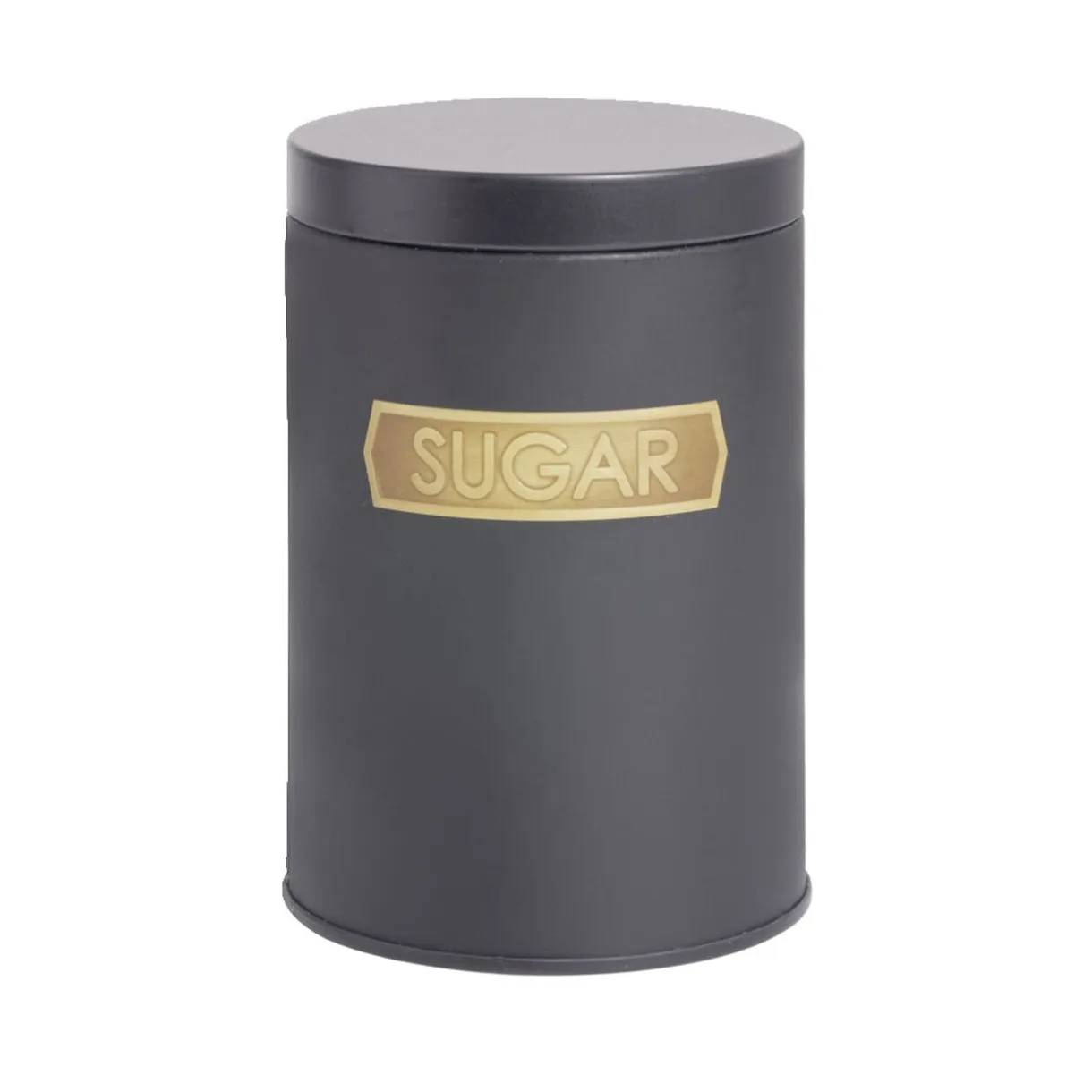 Boîte alimentaire acier noir et doré Ø9xH12cm - 3 modèles < Gifi Clearance