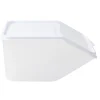 Boîte alimentaire avec couvercle et cuillère plastique blanc 23x13,5xH17,5cm