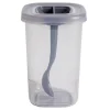 Boîte alimentaire + cuillère polypropylène gris 450mL