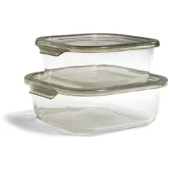 Boîte alimentaire en verre avec couvercle en plastique 800ml