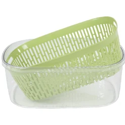Boîte alimentaire hermétique avec panier fraîcheur 4 L vert