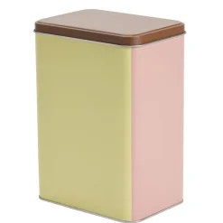 Boîte alimentaire métal bicolore 20x13cm (2 modèles jaune/rose ou orange/blanc) < Gifi Hot