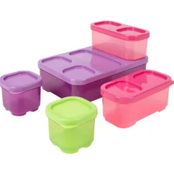 Boîte alimentaire multicolore x5 < Gifi New