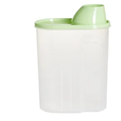 Boîte alimentaire plastique transparent et vert 2,5L < Gifi Best