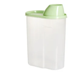 Boîte alimentaire plastique transparent et vert 2,5L < Gifi Best