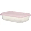 Boîte alimentaire rectangulaire 1L plastique avec couvercle 13,5x20,5cm (3 modèles) < Gifi Outlet