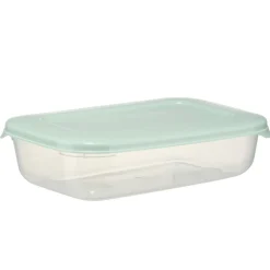 Boîte alimentaire rectangulaire 1L plastique avec couvercle 13,5x20,5cm (3 modèles) < Gifi Outlet