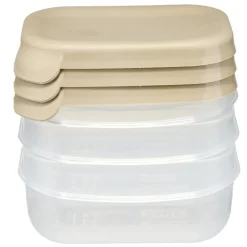 Boîte alimentaire rectangulaire 25cl x3 plastique avec couvercle 12,5x9xH9,5cm (3 modèles) < Gifi Online