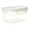 Boîte alimentaire rectangulaire plastique transparent 18,5x9,5xH6cm
