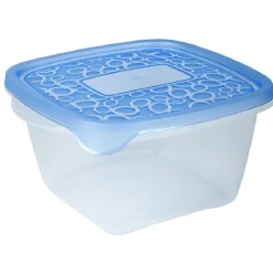 Boîte alimentaire Take away 1.1 L transparente et bleue x5 < Gifi Sale