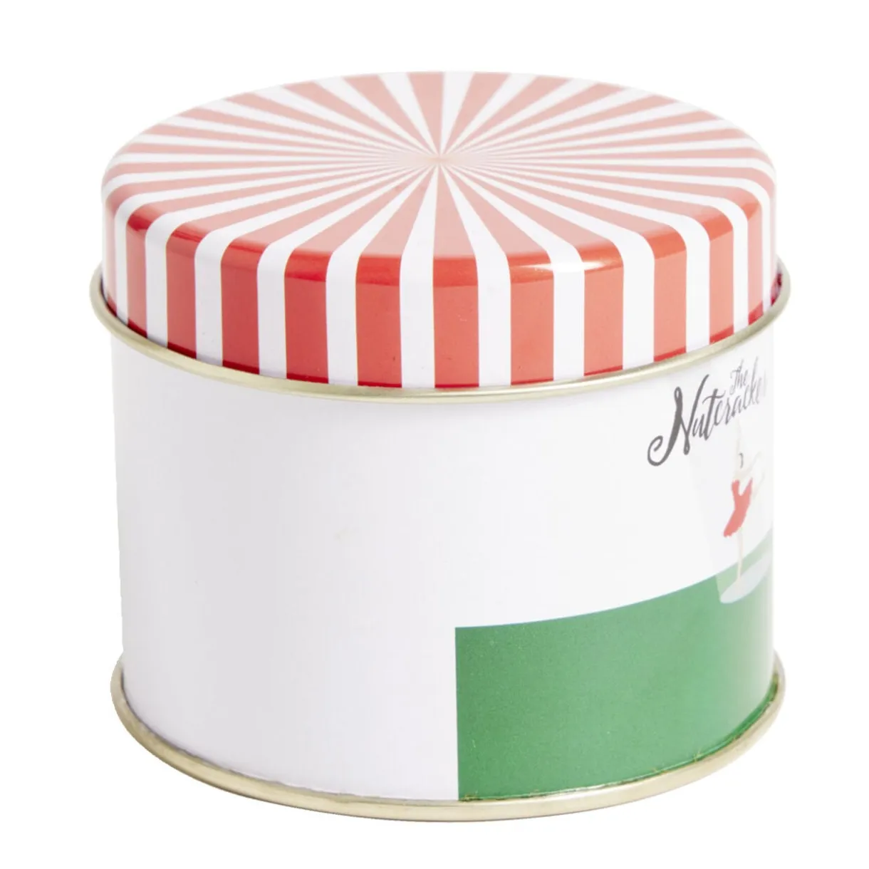 Boîte alimentaire the Nutcracker acier rouge blanc et vert Ø7,3xH6cm < Gifi New
