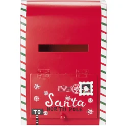 Boîte aux lettres de Noël en métal rouge < Gifi Clearance