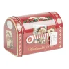 Boîte aux lettres Noël décorative métal rouge 11x6xH7,5cm