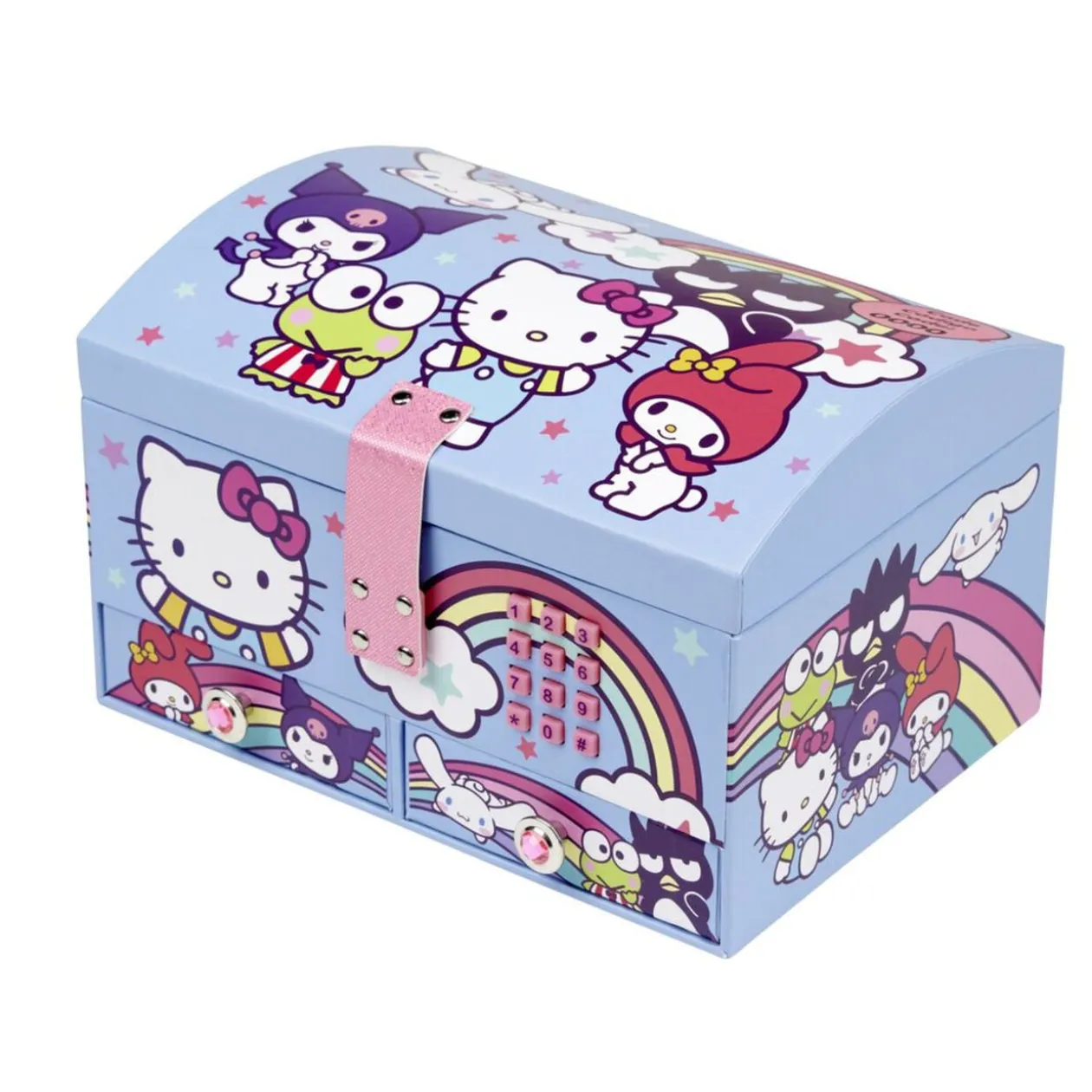 Boîte à bijou Hello Kitty avec code secret 20x12xH14cm