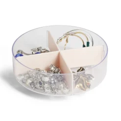 Boîte à bijoux avec porte bijoux Ø13,6xH35cm