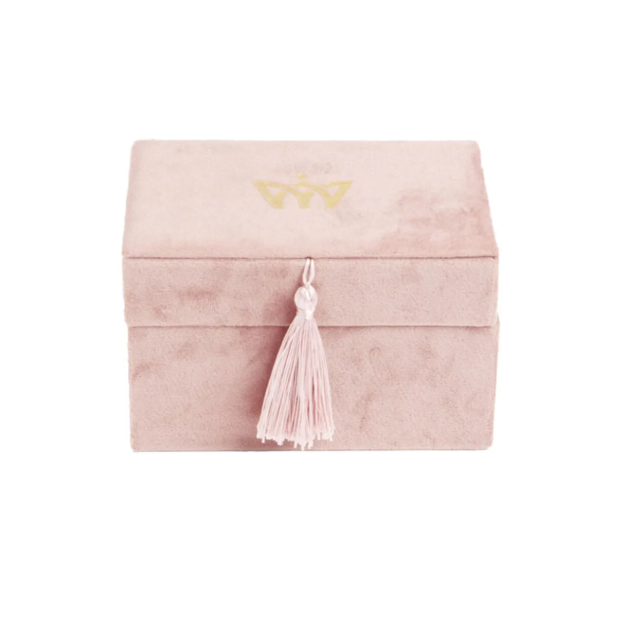 Boîte à bijoux revêtement velours rose 14x10xH8cm < Gifi Sale