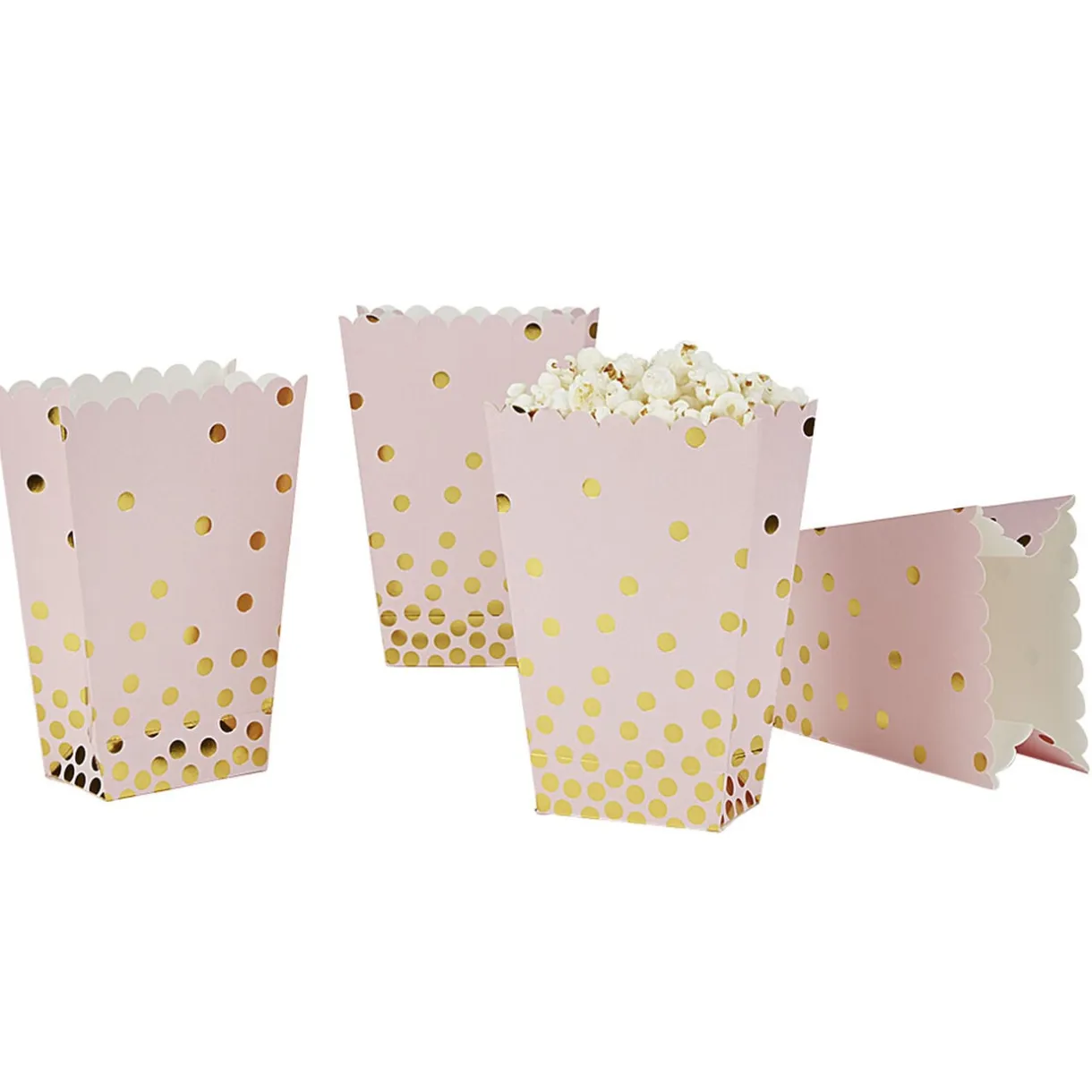 Boîte à bonbons ou pop corn rose et doré à poids x 4 < Gifi Clearance