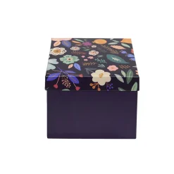 Boîte à cadeau carrée 15x15xH11cm (2 modèles)