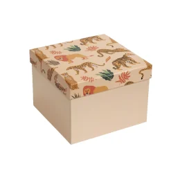 Boîte à cadeau carrée 15x15xH11cm (2 modèles)
