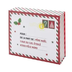Boîte cadeau Noël pliable fermeture magnétique 