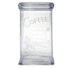 Boîte à café 500g en plastique transparent 11,5x9xH19cm