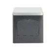 Boîte conservation avec ouverture métal noir et gris 14,5x14,5x14,5cm < Gifi Sale