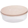 Boîte à crêpes ronde avec couvercle imprimé cuisine Ø28xH9cm (4 modèles)