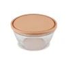 Boîte de conservation en verre x5 avec couvercle plastique 0,2 à 2,3L (2 modèles)