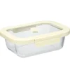 Boîte de conservation verre et plastique blanc 650ml < Gifi Discount