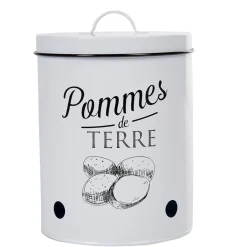 Boîte de conservation vintage en métal pour pommes de terre < Gifi Online