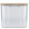 Boîte de conservation x8 plastique et couvercle bambou 370/680/950/1300/1800ml < Gifi Outlet