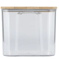 Boîte de conservation x8 plastique et couvercle bambou 370/680/950/1300/1800ml < Gifi Outlet