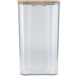 Boîte de conservation x8 plastique et couvercle bambou 370/680/950/1300/1800ml < Gifi Outlet