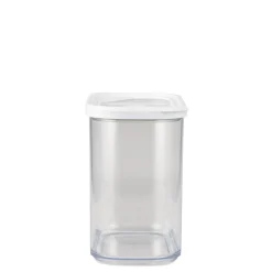Boîte de conservation x5 transparente avec couvercle blanc 0,4 à 2L < Gifi Clearance