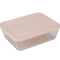 Boîte de conservation x3 verre et plastique 820/1550/2650ml (2 modèles vert ou rose)