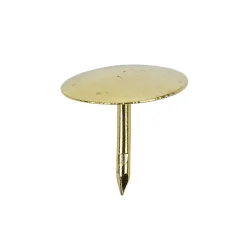 Boîte de 100 punaises plates métal doré