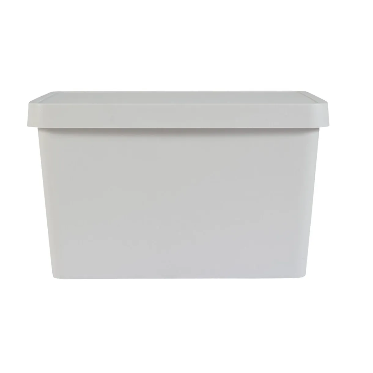 Boîte de rangement avec couvercle beige 11 L