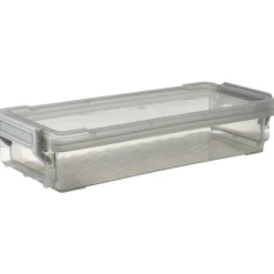 Boîte de rangement avec fermeture à clip gris 4 L < Gifi Outlet