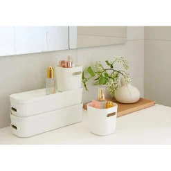 Boîte de rangement avec poignée blanc < Gifi New