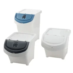 Boîte de rangement blanche avec couvercle 40L < Gifi New