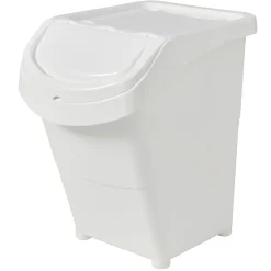 Boîte de rangement blanche avec couvercle 40L < Gifi New