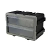 Boîte de rangement bricolage modulable plastique gris 2 casiers 28x17xH16cm < Gifi Discount