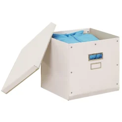 Boîte de rangement carton L31 x H30 x L31 cm