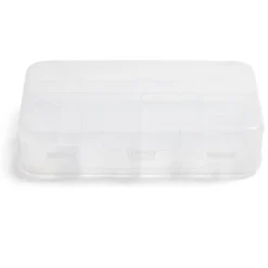 Boîte de rangement à compartiments pour loisirs créatifs 21,5x13xH5cm
