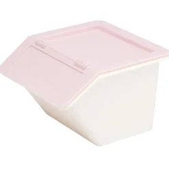 Boîte de rangement à empilable plastique 10x10xH7,5cm (4 modèles)