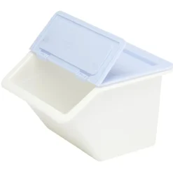 Boîte de rangement à empilable plastique 10x10xH7,5cm (4 modèles)